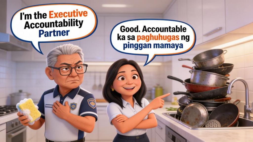 Lolo and Lola Quips #3: The Executive Dishwasher executive accountability partner